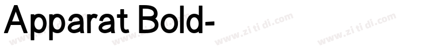 Apparat Bold字体转换